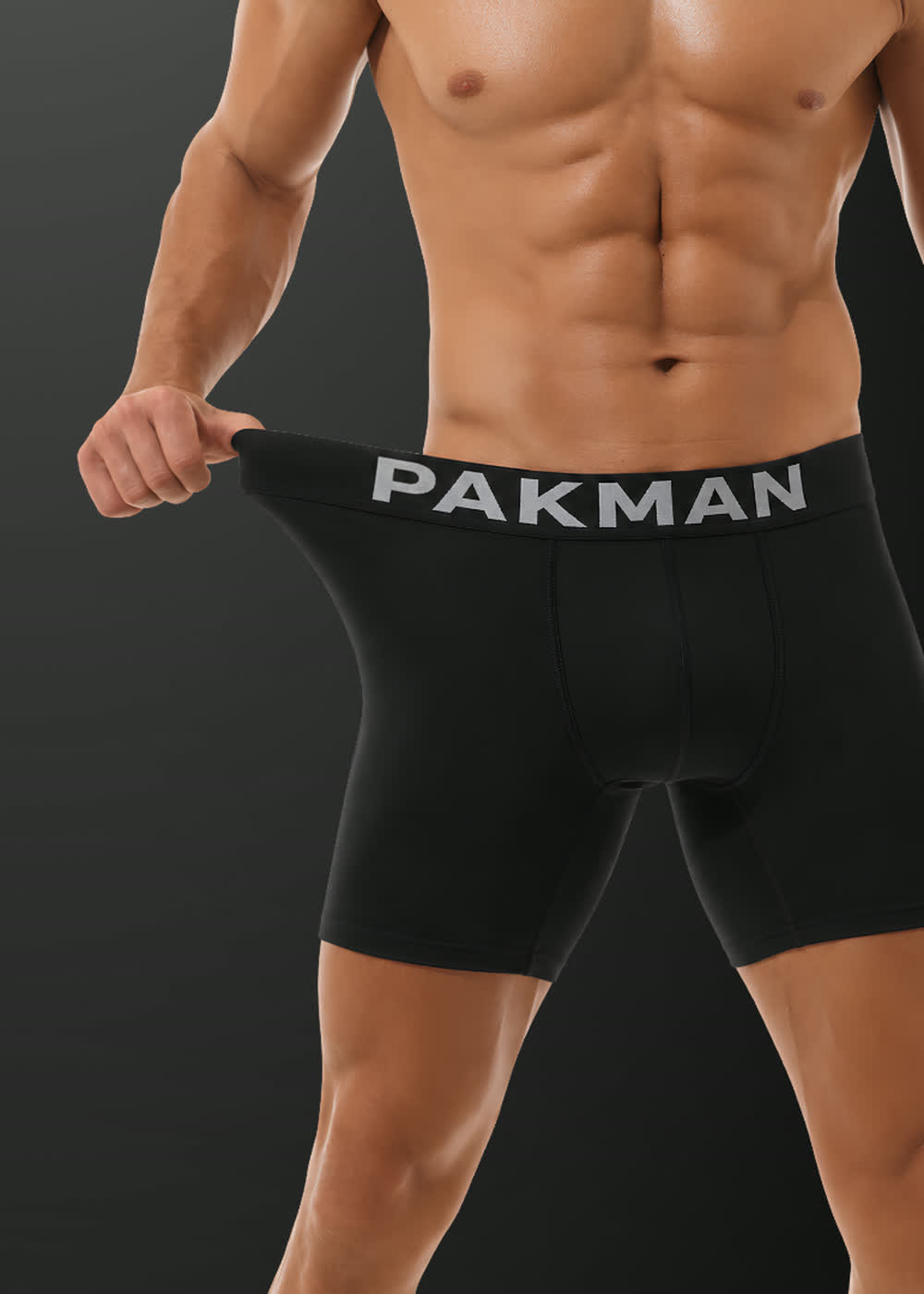 PAKMAN performance boxer brief, stretch waistband